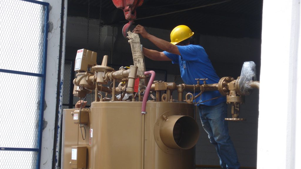 mantenimiento de caldera industrial